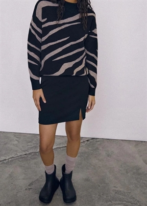 Lisa mw mini skirt Sort Object